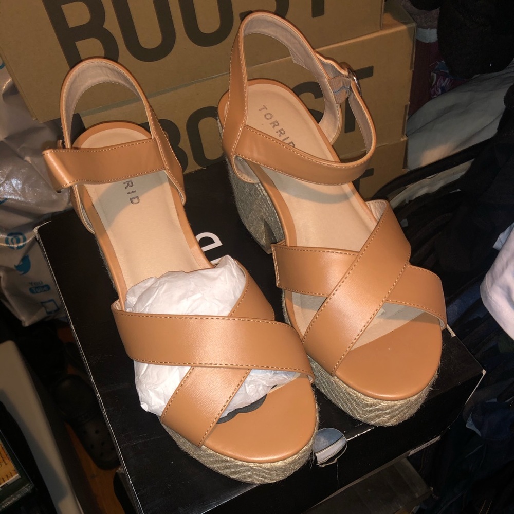 Torrid Raffia Platform sandals